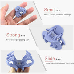 Pinces MAORULU mini poulpe bleu, pratique pour contrôler les mèches.