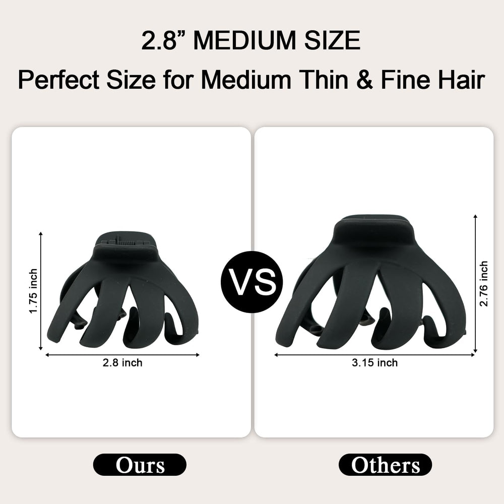 Serre-cheveux MAORULU octopus anti-glissement pour cheveux fins et moyens.