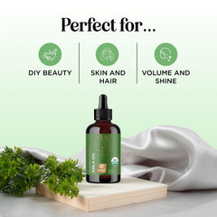 Maple Holistics Amla Oil label closeup emphasizing vitamin-rich composition for strengthened hair.