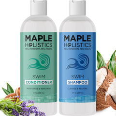 Shampoing Après-Nage Maple Holistics, bouteille prête après natation, nettoyage en profondeur.