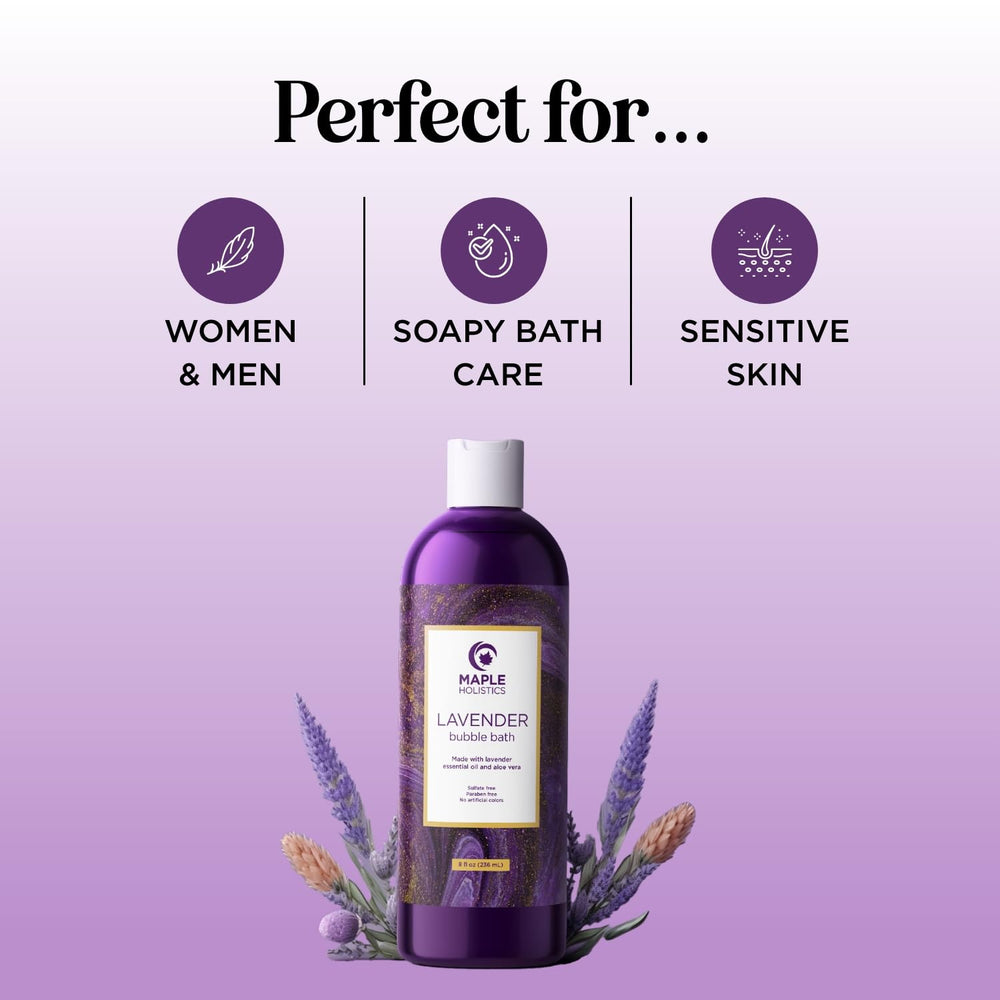 Maple Holistics aromathérapie lavande; huile essentielle pour relaxation.