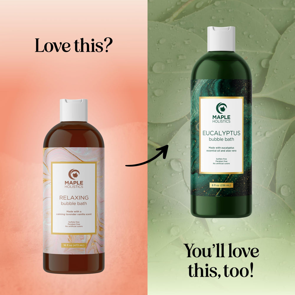 Maple Holistics Bain Lavande Sauge Calendula : relaxation après une journée chargée.