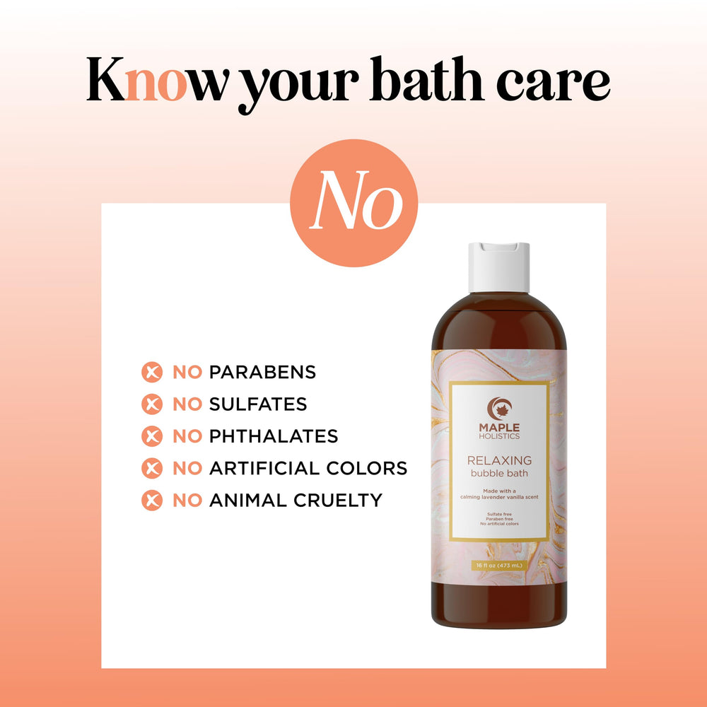 Maple Holistics Bain Lavande Camomille Calendula : sensations apaisantes et enveloppantes.