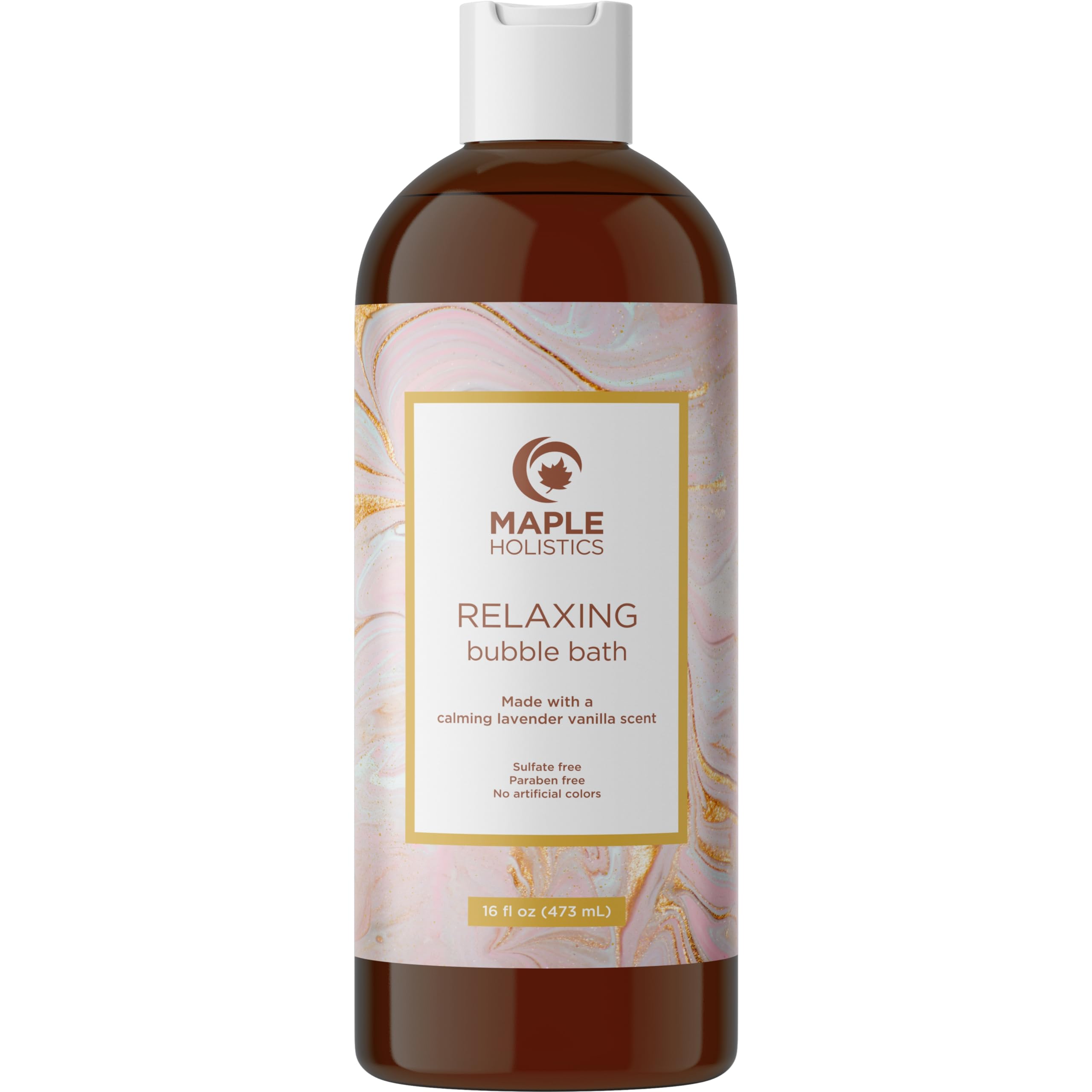 Maple Holistics Bain Moussant Lavande Luxe : expérience spa à domicile et détente.