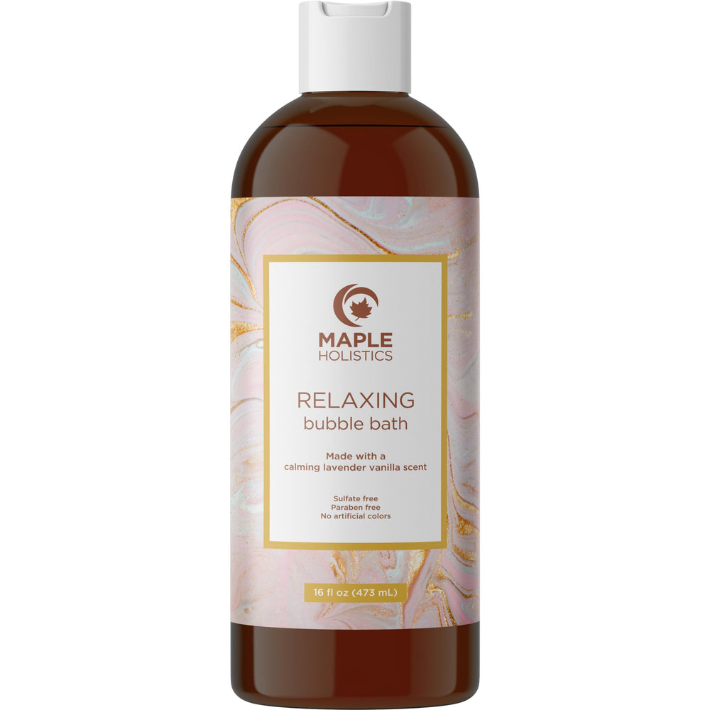 Maple Holistics Bain Moussant Lavande Luxe : expérience spa à domicile et détente.