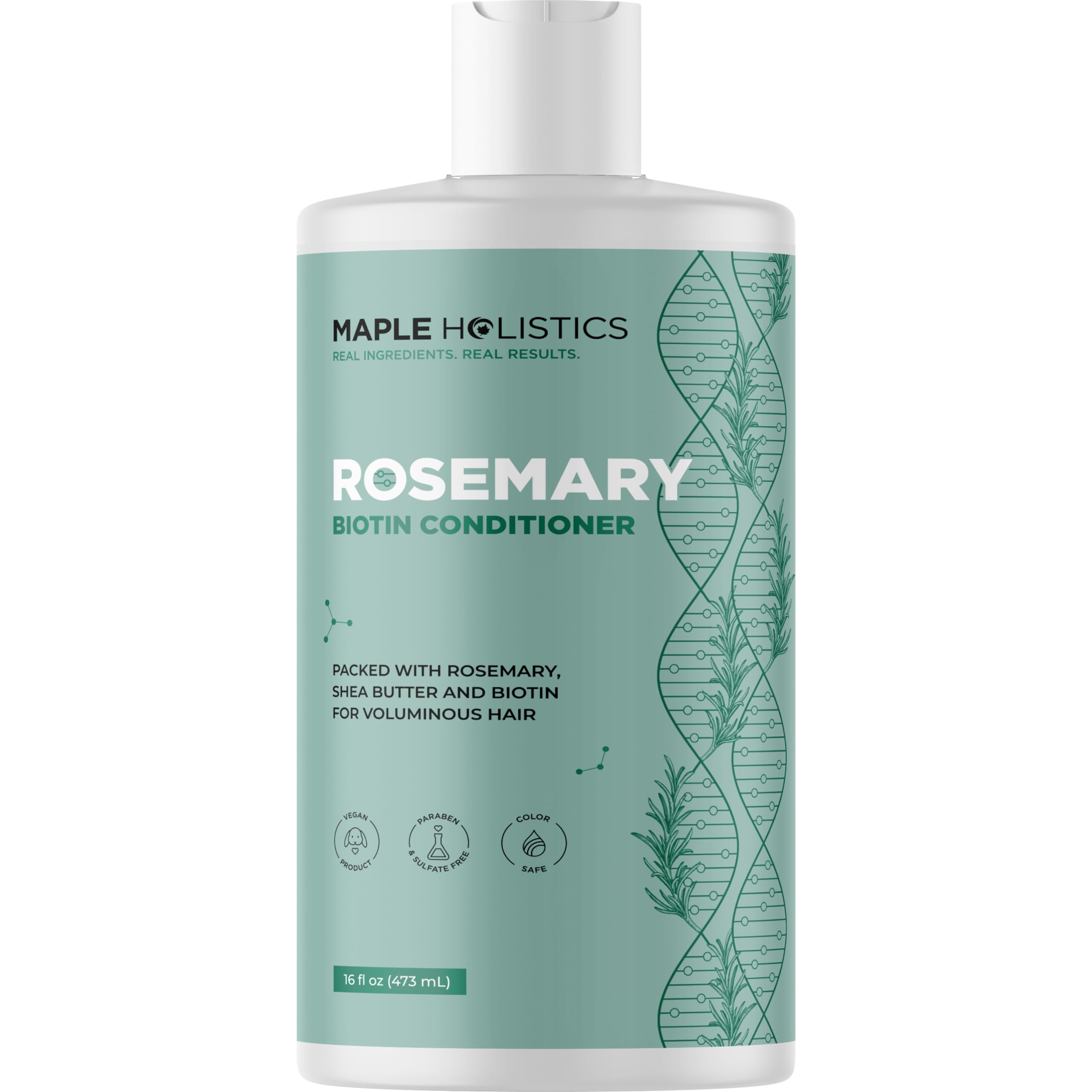 Maple Holistics Biotin Romarin : bouteille du conditionneur pour cheveux fins et fragiles.