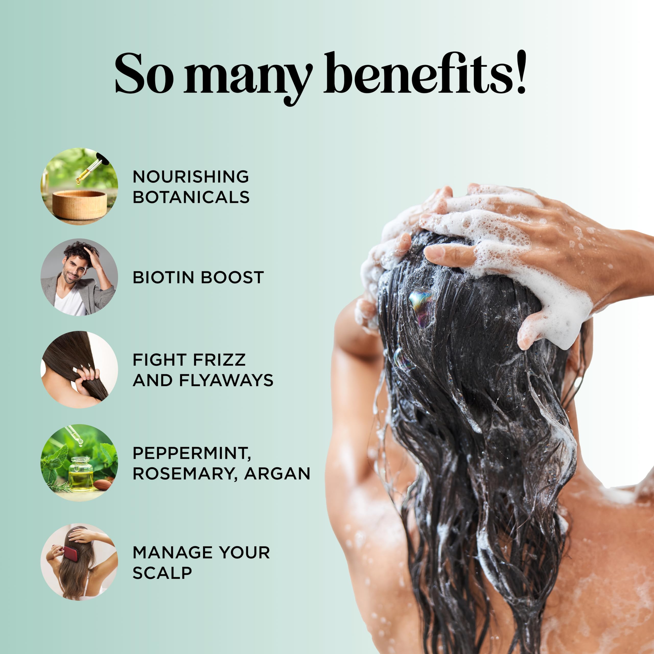 Mapple Holistics Biotine Romarin Shampoing Mousse Douce: mousse légère pour lavage en douceur