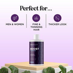 Texture crèmeuse du shampoing Maple Holistics pour démêlage facile.