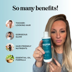 Maple Holistics Shampoing Biotine – menthe extrait, sensation de fraîcheur.
