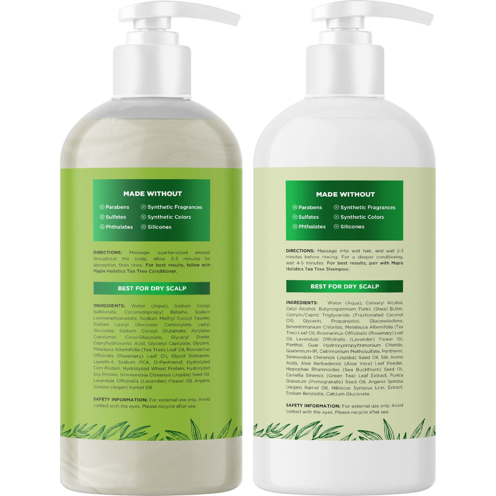 Maple Holistics Coffret Soin Cheveux Arbre à Thé : présentation soignée