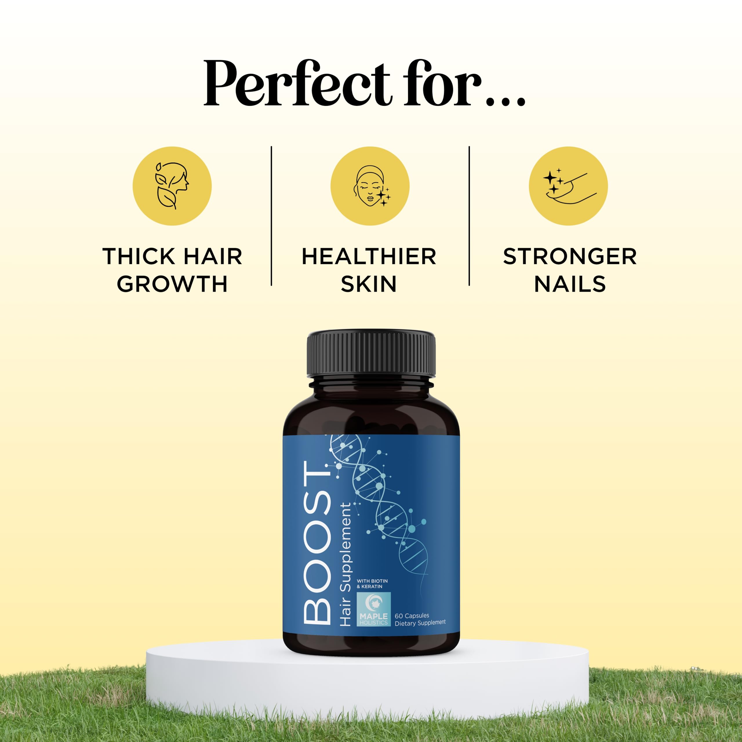 Maple Holistics collagen hair growth capsules for daily use