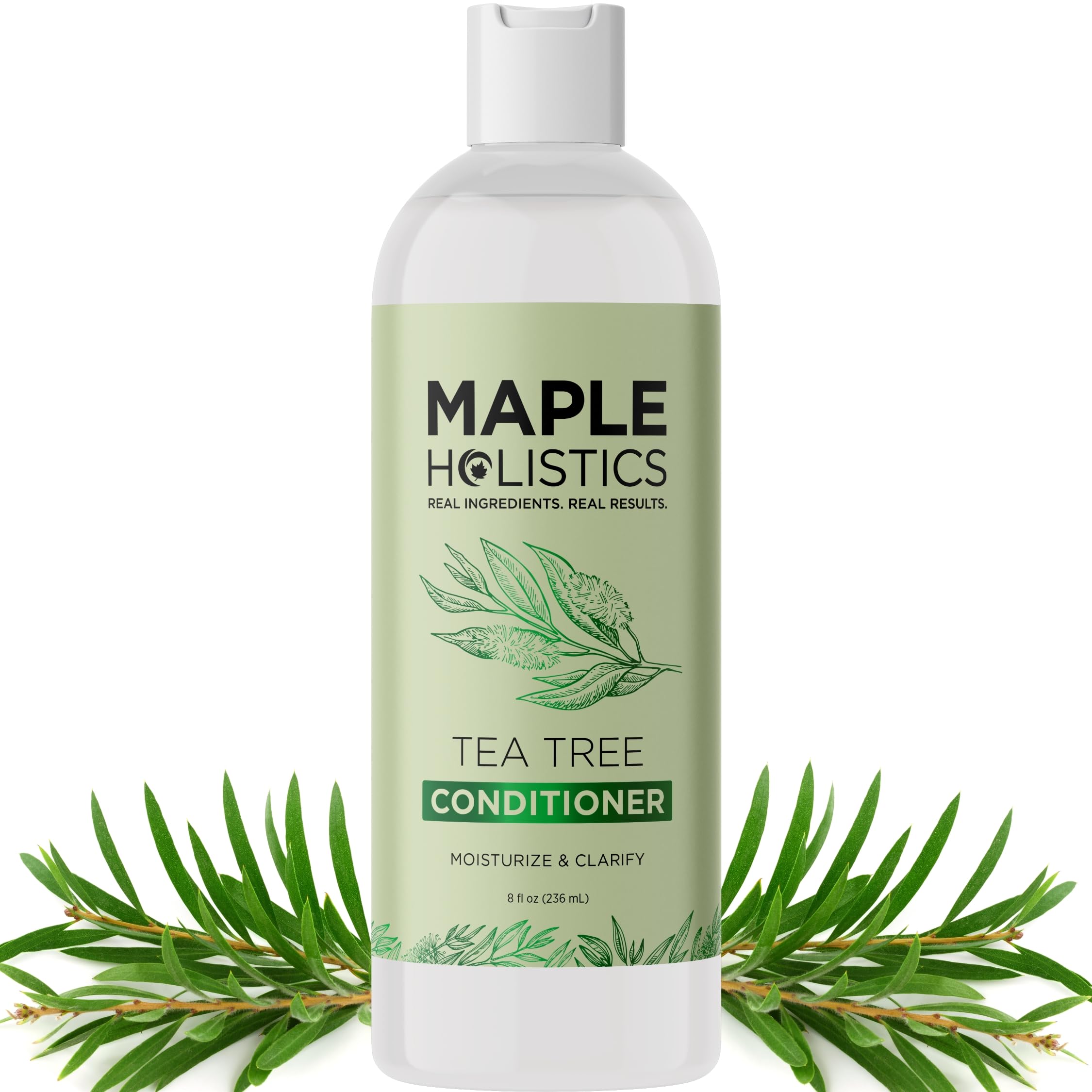 Maple Holistics propose le conditionneur à l'arbre-a-the, bouteille prête à l'emploi.