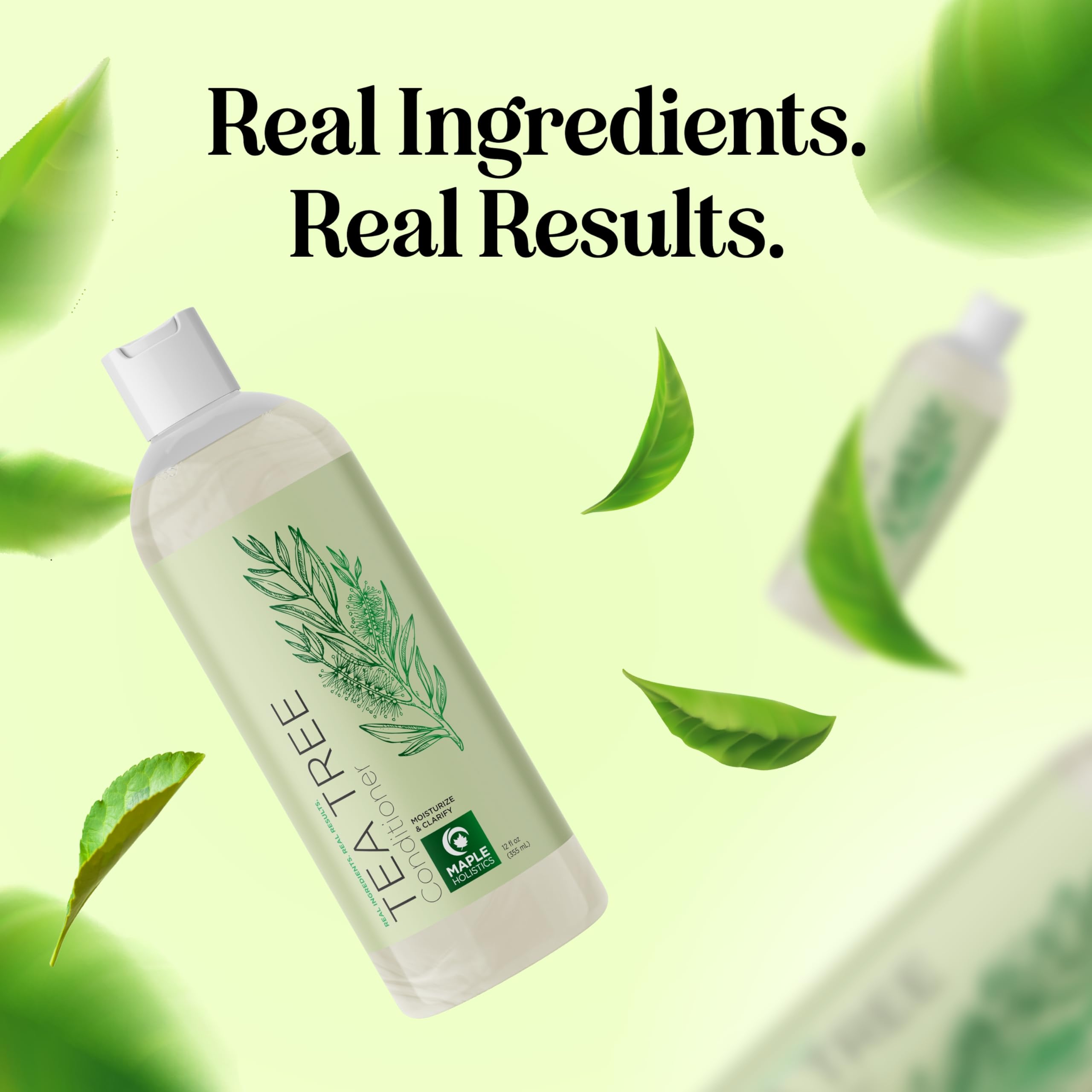Texture soyeuse du conditionneur Maple Holistics pour cheveux secs