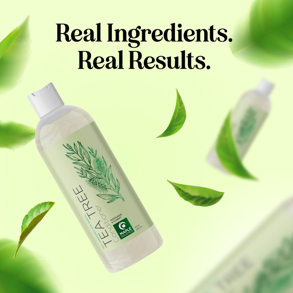 Texture soyeuse du conditionneur Maple Holistics pour cheveux secs