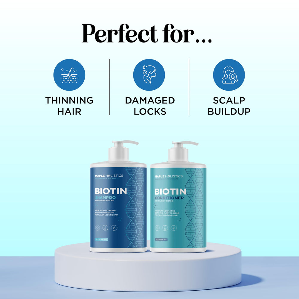 Maple Holistics Conditionneur Romarin Biotine – texture onctueuse, démêlage efficace