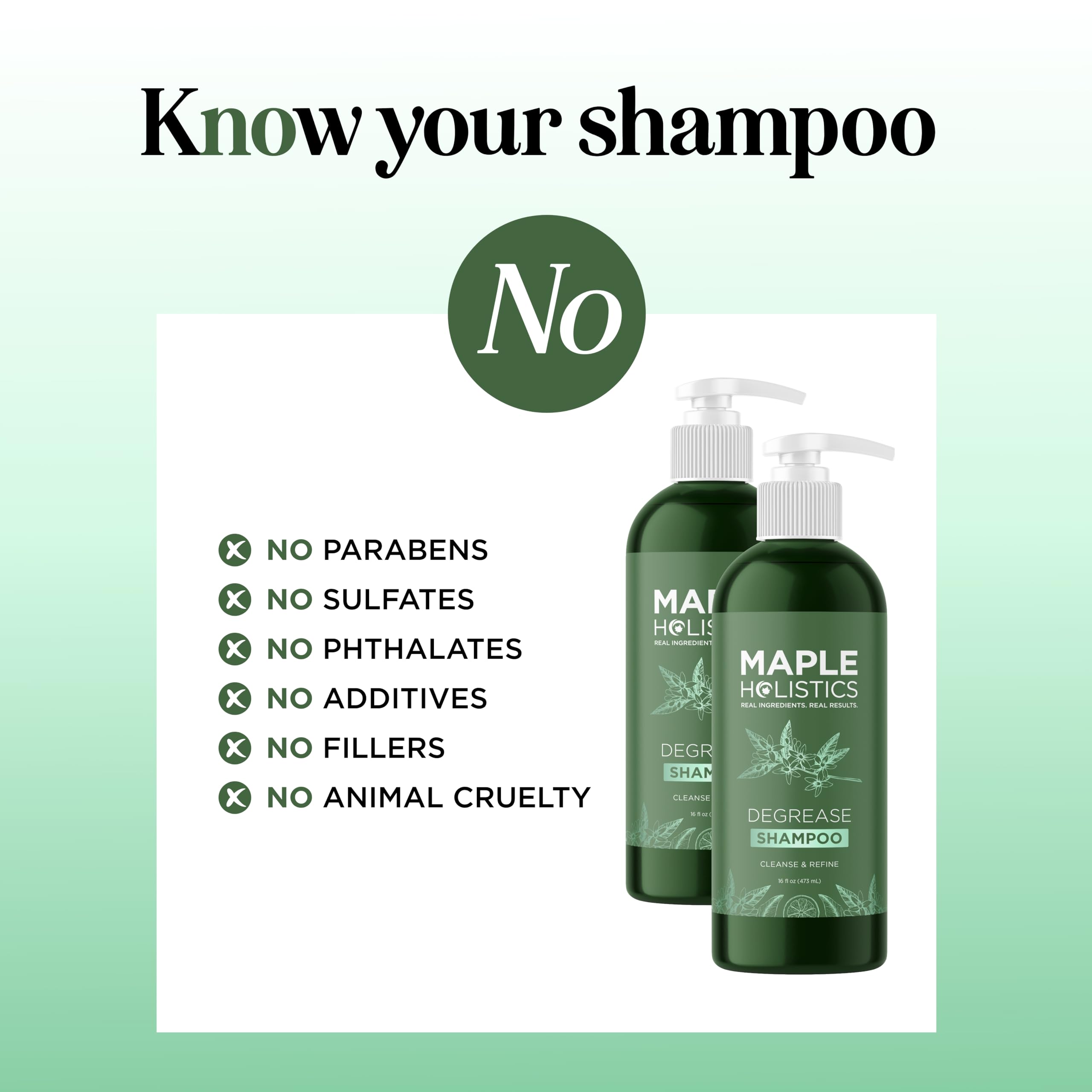 Maple Holistics Degrease - cuir chevelu purifié après application en douceur