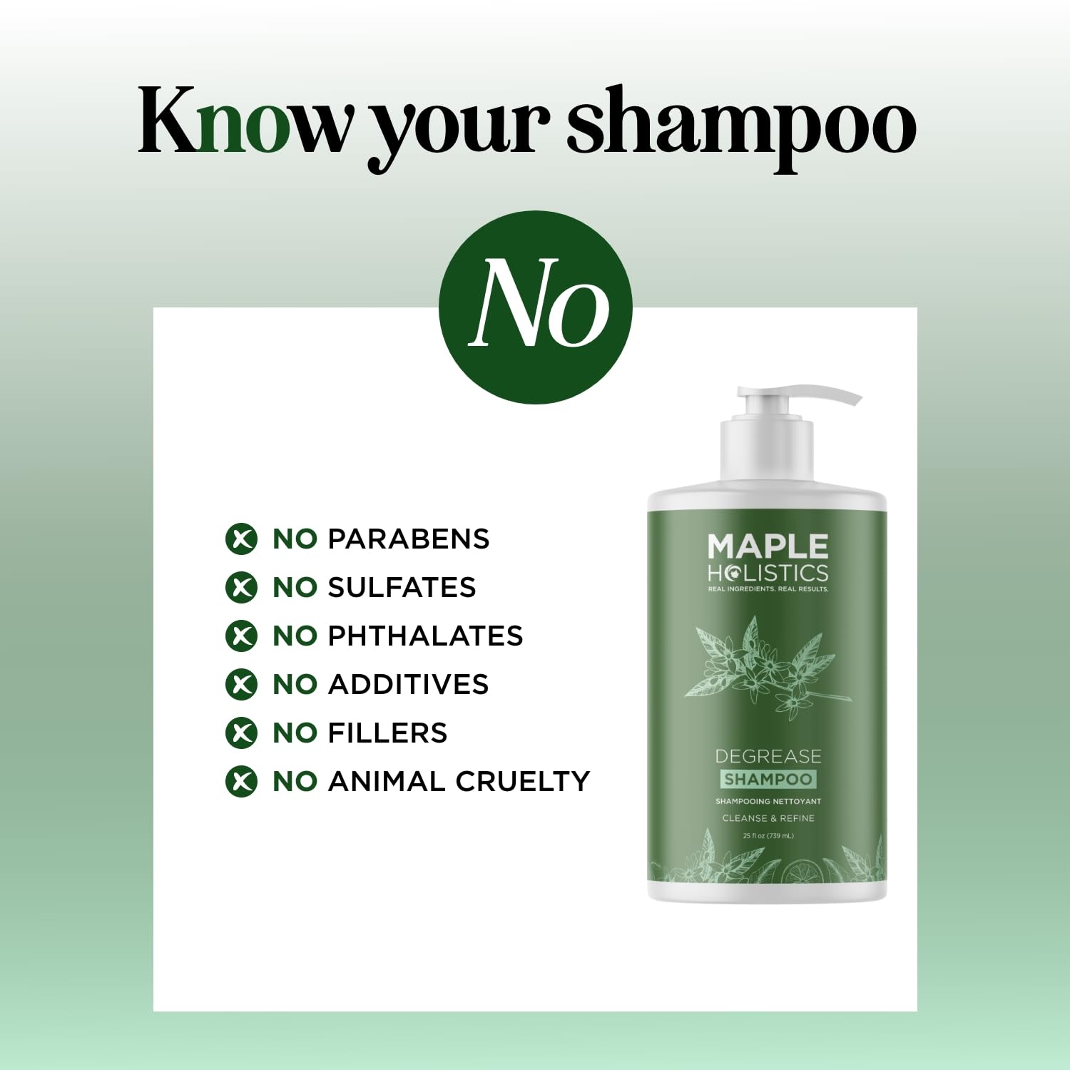 Maple Holistics detox cuir chevelu, clarifie les racines en douceur.