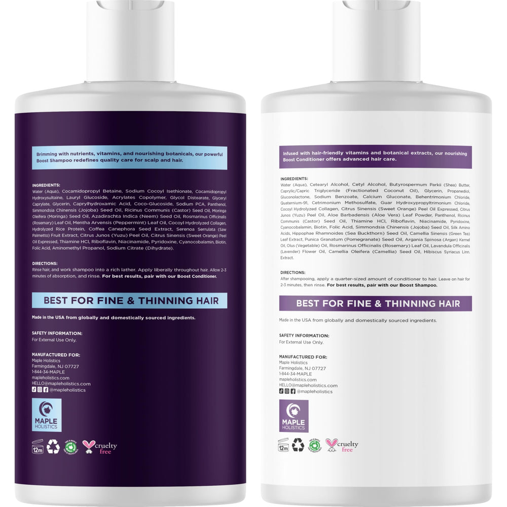 Maple Holistics Eau de Riz: ingrédient nourrissant pour cheveux fins.