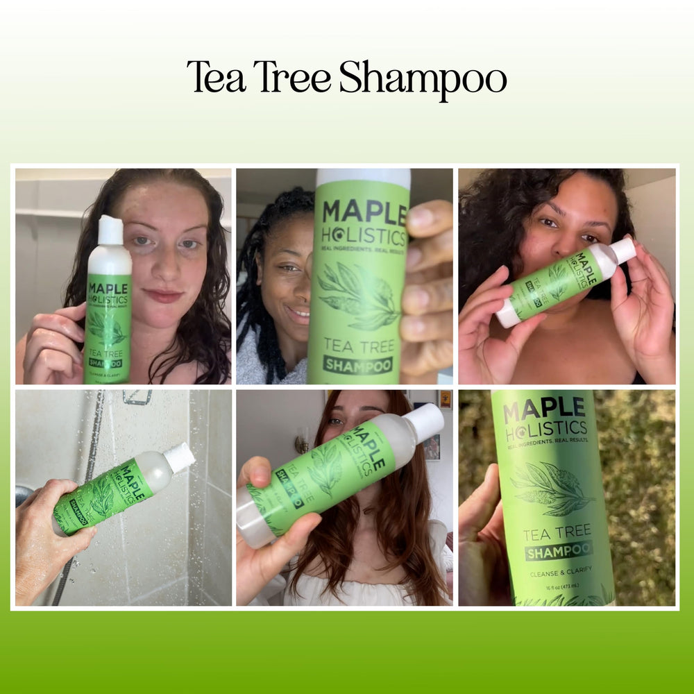 Maple Holistics Shampoing clarifiant en flacon pour cheveux gras, cuir chevelu plus frais.