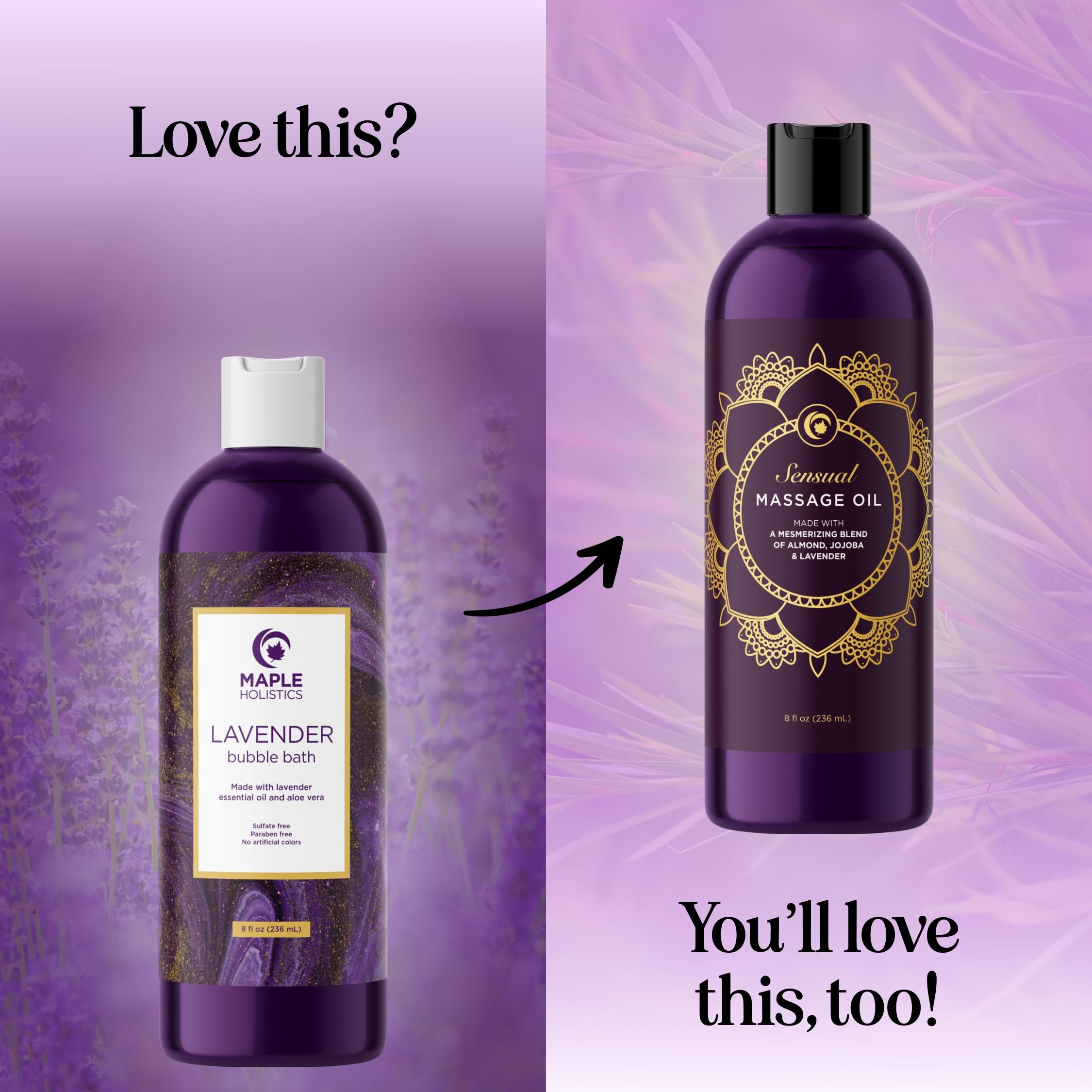 Maple Holistics formule sans sulfates; soin plus doux pour la peau.