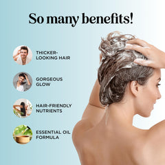 Maple Holistics Shampoing Biotine huile d’Argane et Menthe visibles pour nourrir les cheveux.