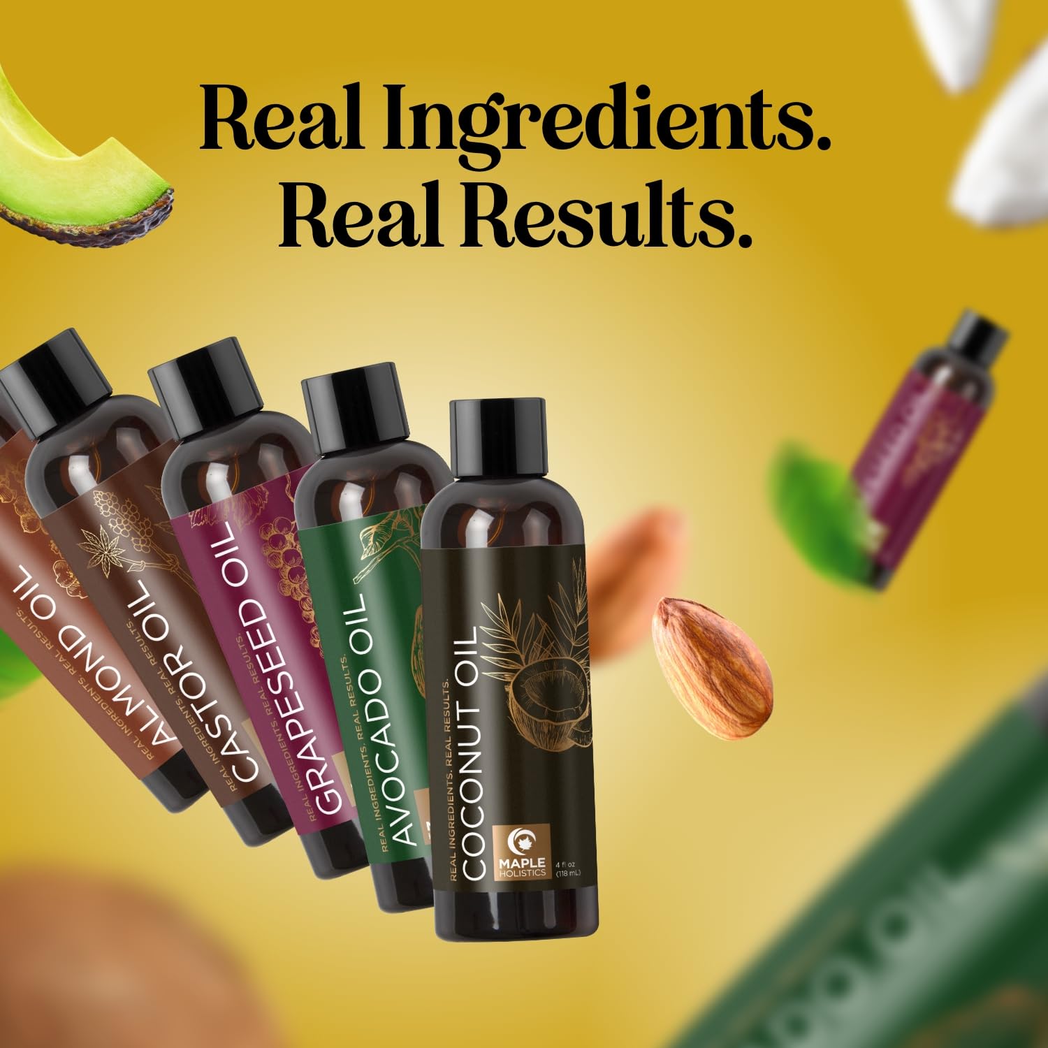 Maple Holistics huile avocat – gouttes à utiliser pour cheveux hydratés