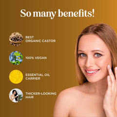 Maple Holistics huile ricin bio - utilisation capillaire revitalisante