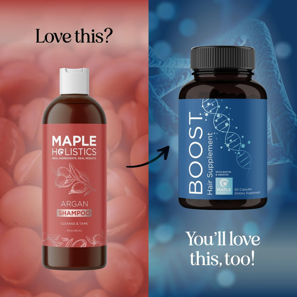 Maple Holistics ingrédients naturels: huiles riches pour hydratation