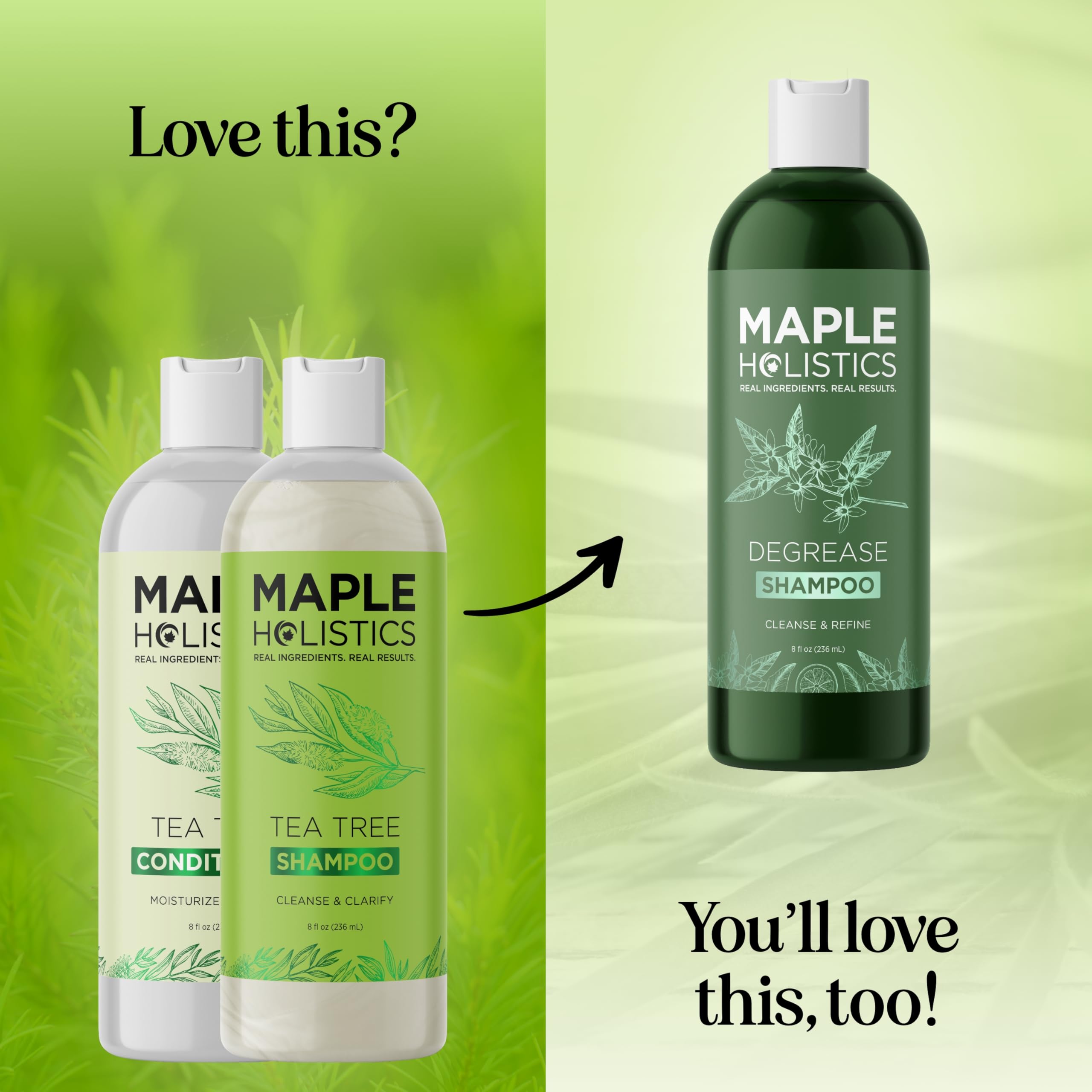 Maple Holistics Ingrédients naturels : lavande et karité pour nourrir.