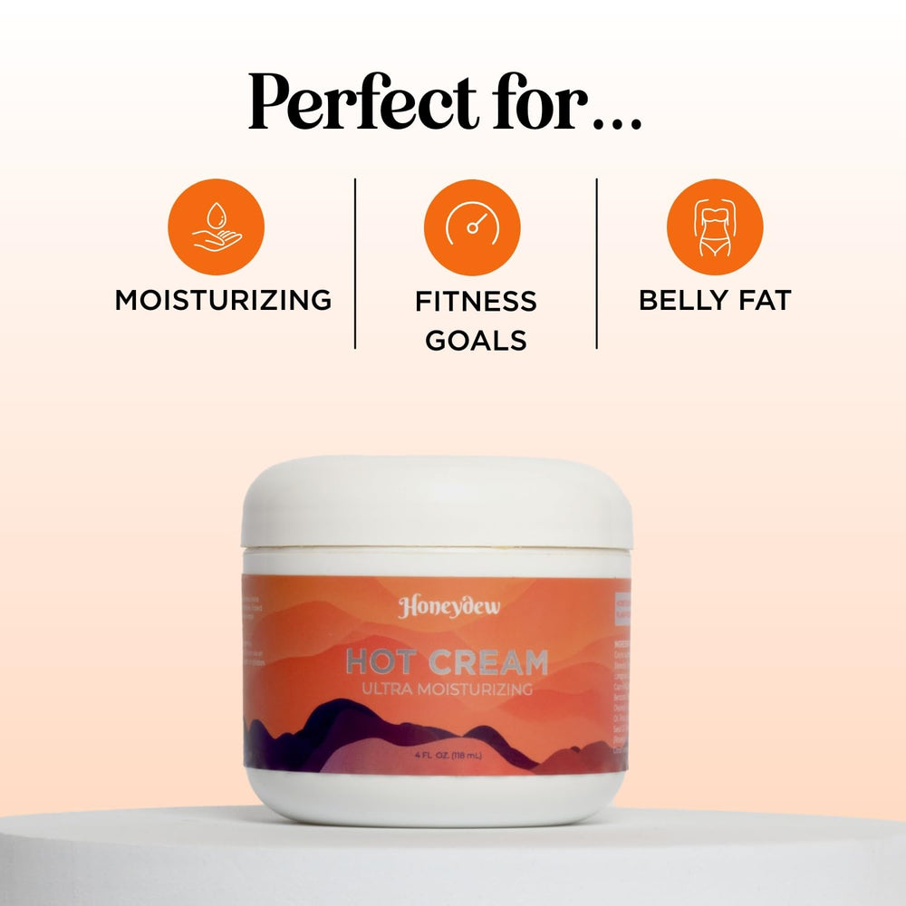 Zone ventre et cuisses illustrée pour l’utilisation ciblée de Maple Holistics Premium Hot Cream.