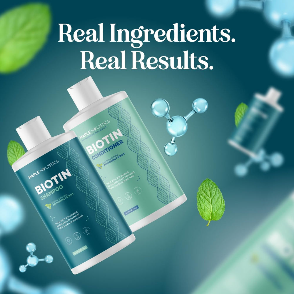 Maple Holistics sans sulfates – formule douce respectant les cheveux secs.