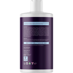 Formule vegan sans sulfates ni parabènes pour cuir chevelu délicat.