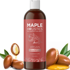 Maple Holistics Shampoing Argan bouteille: hydratation douce pour cheveux secs