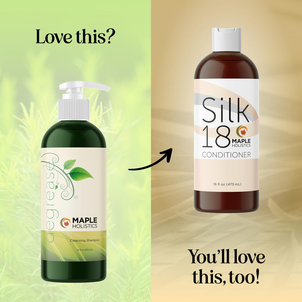 Application sous la douche avec le Shampoing Maple Holistics pour une routine spa.