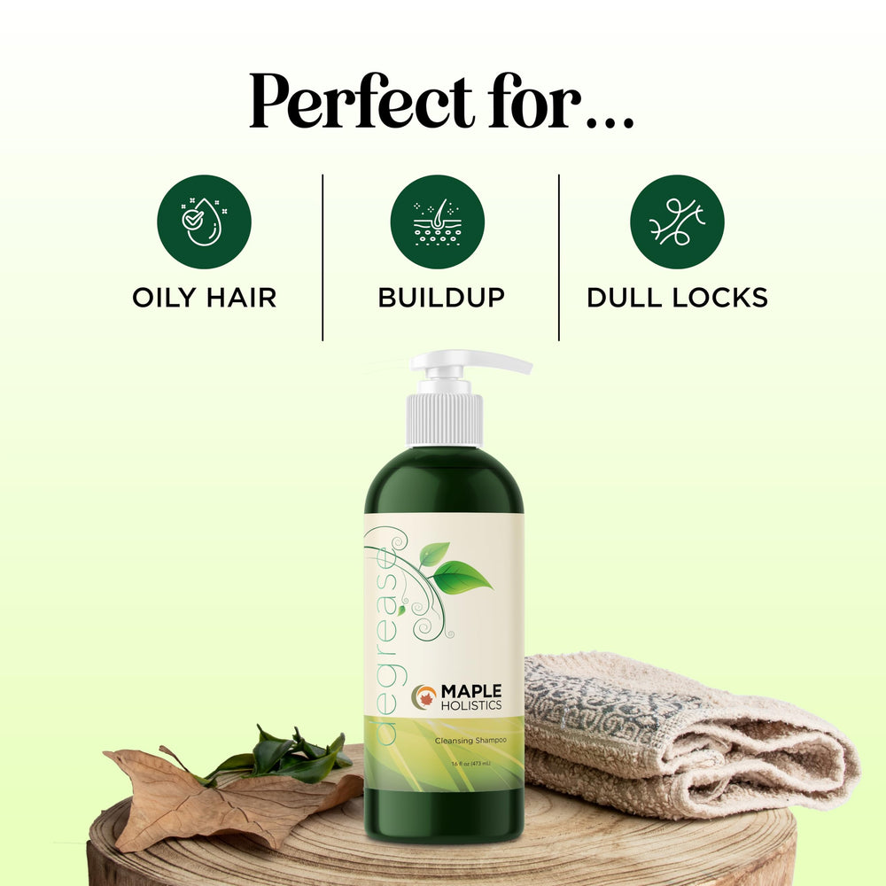 Formule sans sulfates du Shampoing Maple Holistics pour routine naturelle.