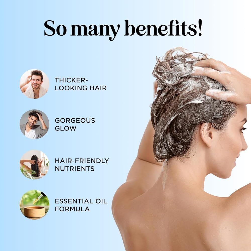 Maple Holistics Shampoing romarin et biotine – texture légère pour volume quotidien.