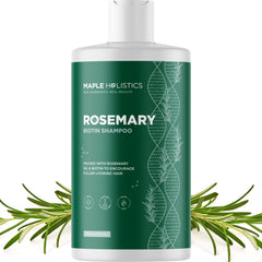 Shampooing volumisant Maple Holistics avec biotine et romarin, flacon prêt à l'emploi.