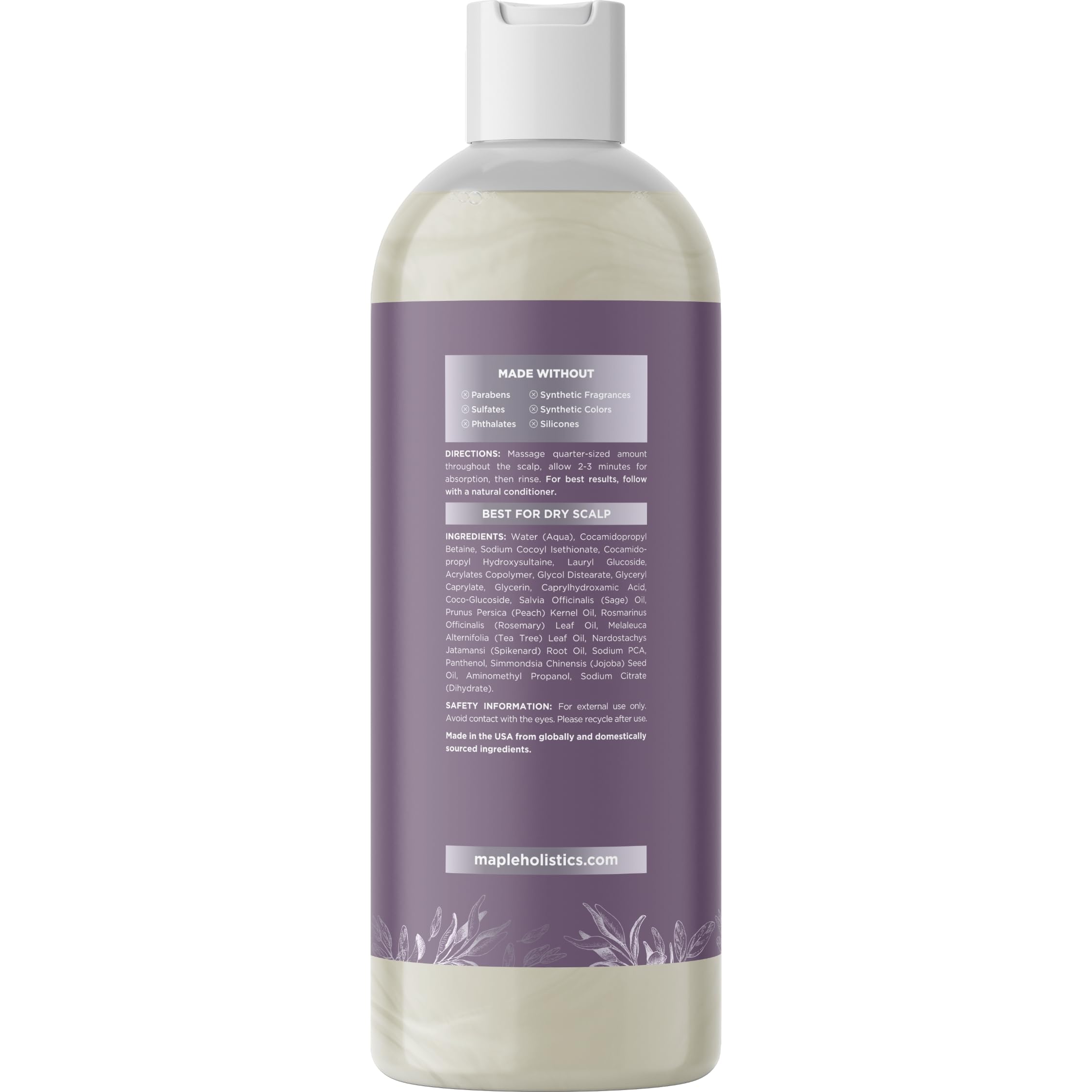 Maple Holistics – flacon transparent montrant la couleur naturelle des huiles essentielles.