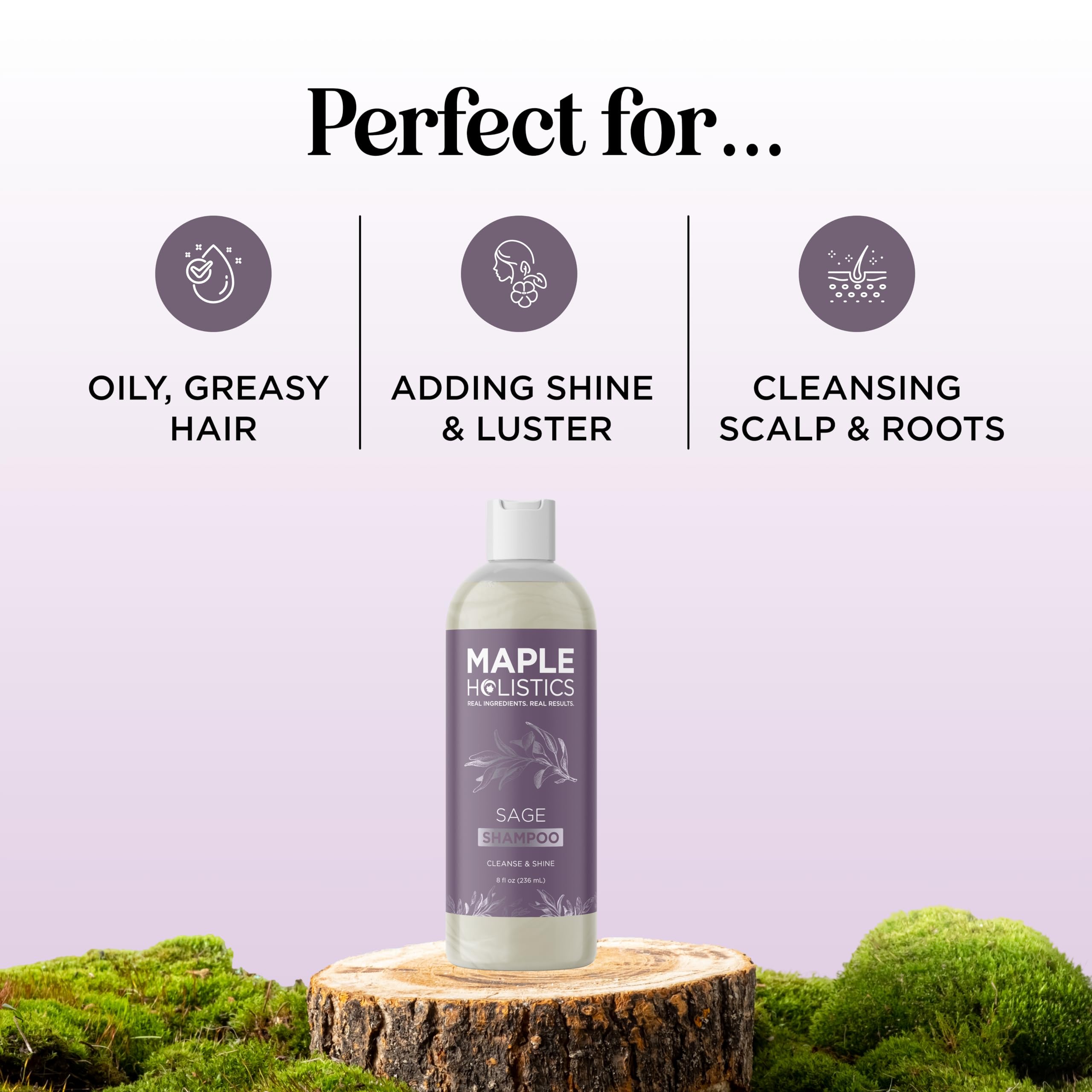 Maple Holistics – application douce lors du massage pour revitaliser le cuir chevelu.