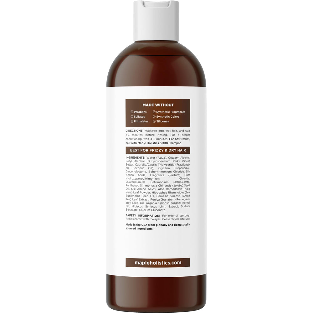 Maple Holistics Silk18 – boucles définies et réduction du frisottis.