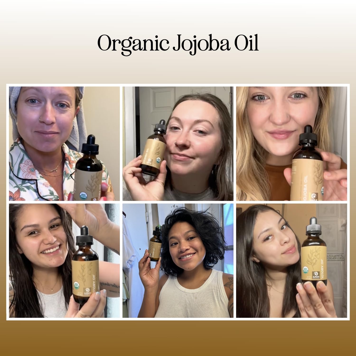 Maple Holistics soin visage jojoba, flacon douceur hydratante pour peaux sensibles