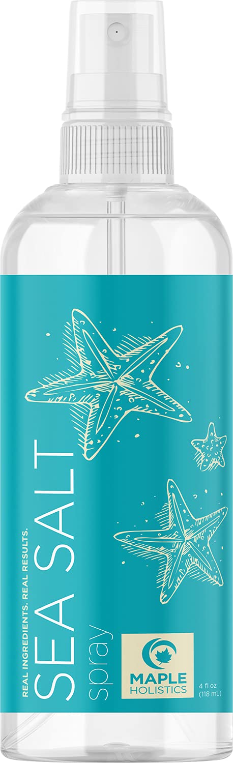 Maple Holistics spray volumisant au sel de mer sur flacon pour volume et texture plage