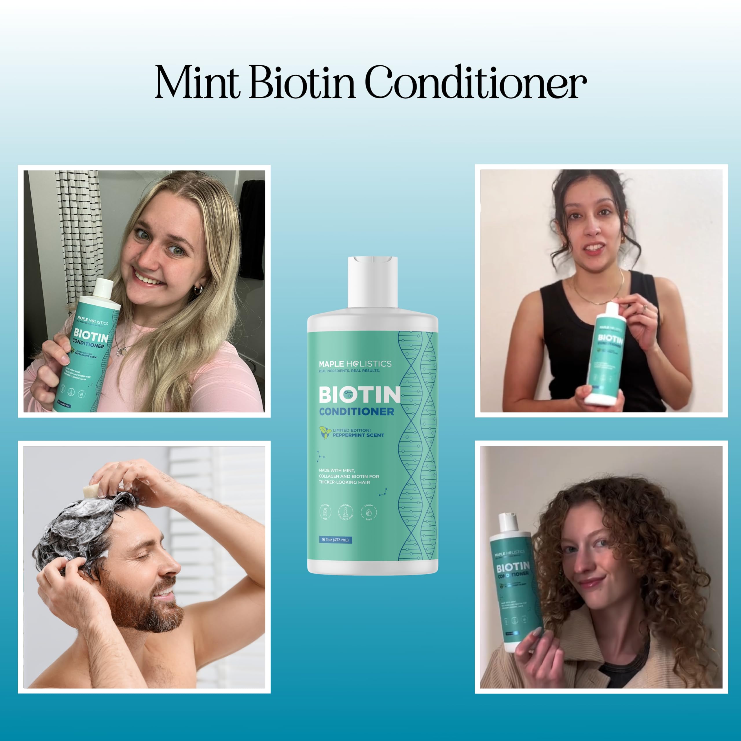Texture crème du conditionneur biotin pour cheveux fins prête à l'emploi.