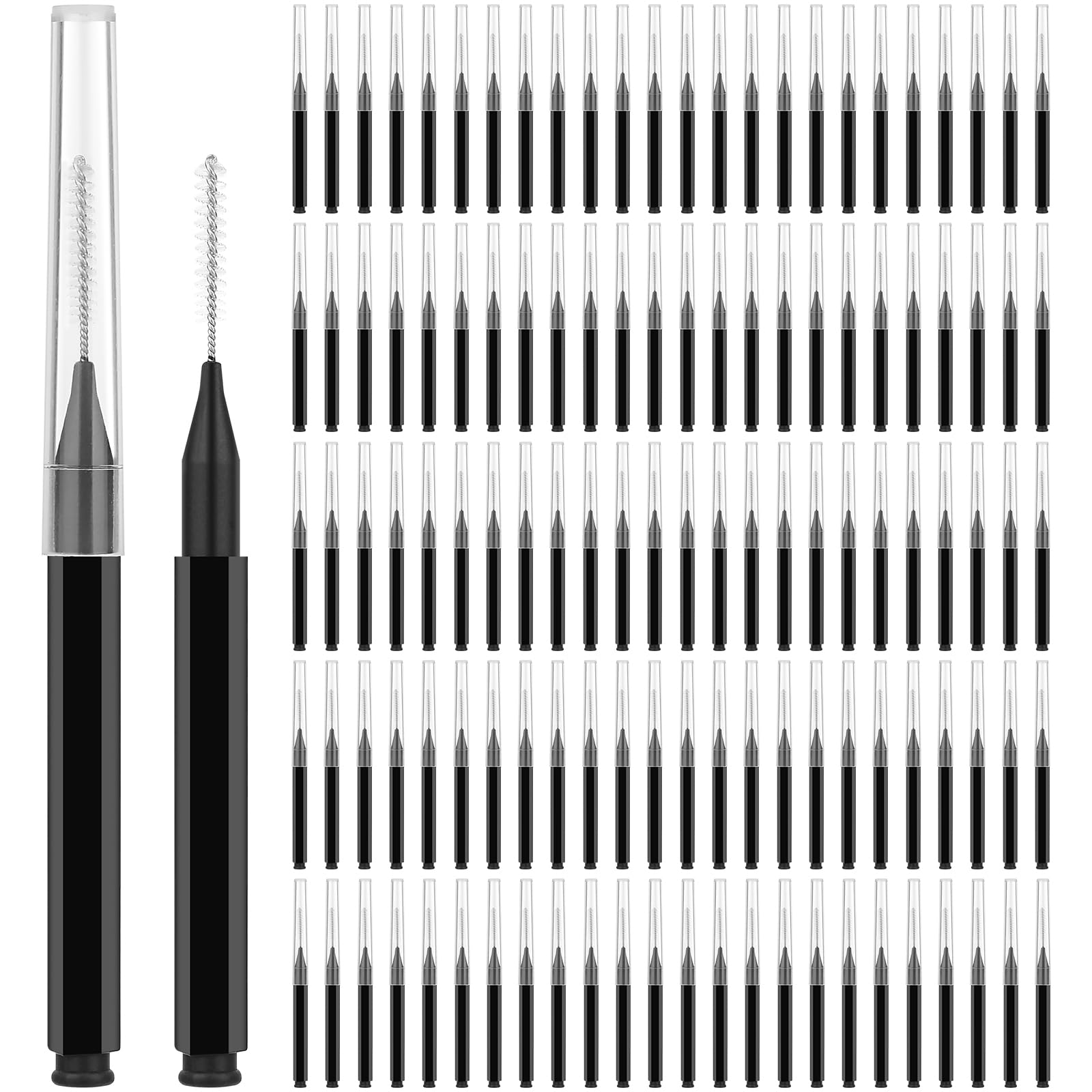 MAPVOLUT brosse sourcils mini avec capuchon, protection et usage pratique