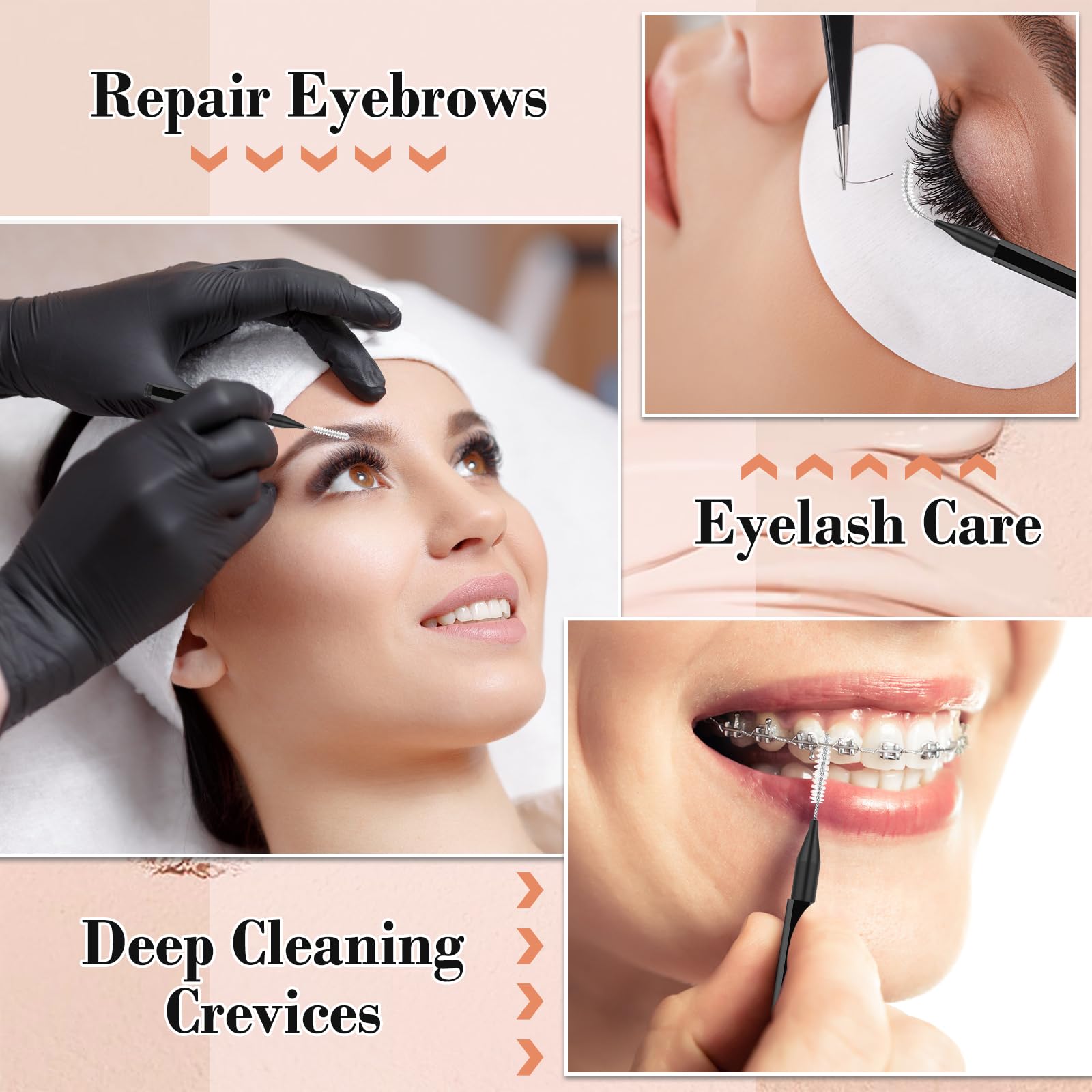 MAPVOLUT brosse sourcils voyage compacte pour retouches en déplacement