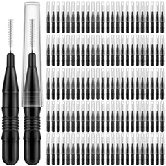 MAPVOLUT pack 120 brosses sourcils avec capuchon, pratique à domicile.
