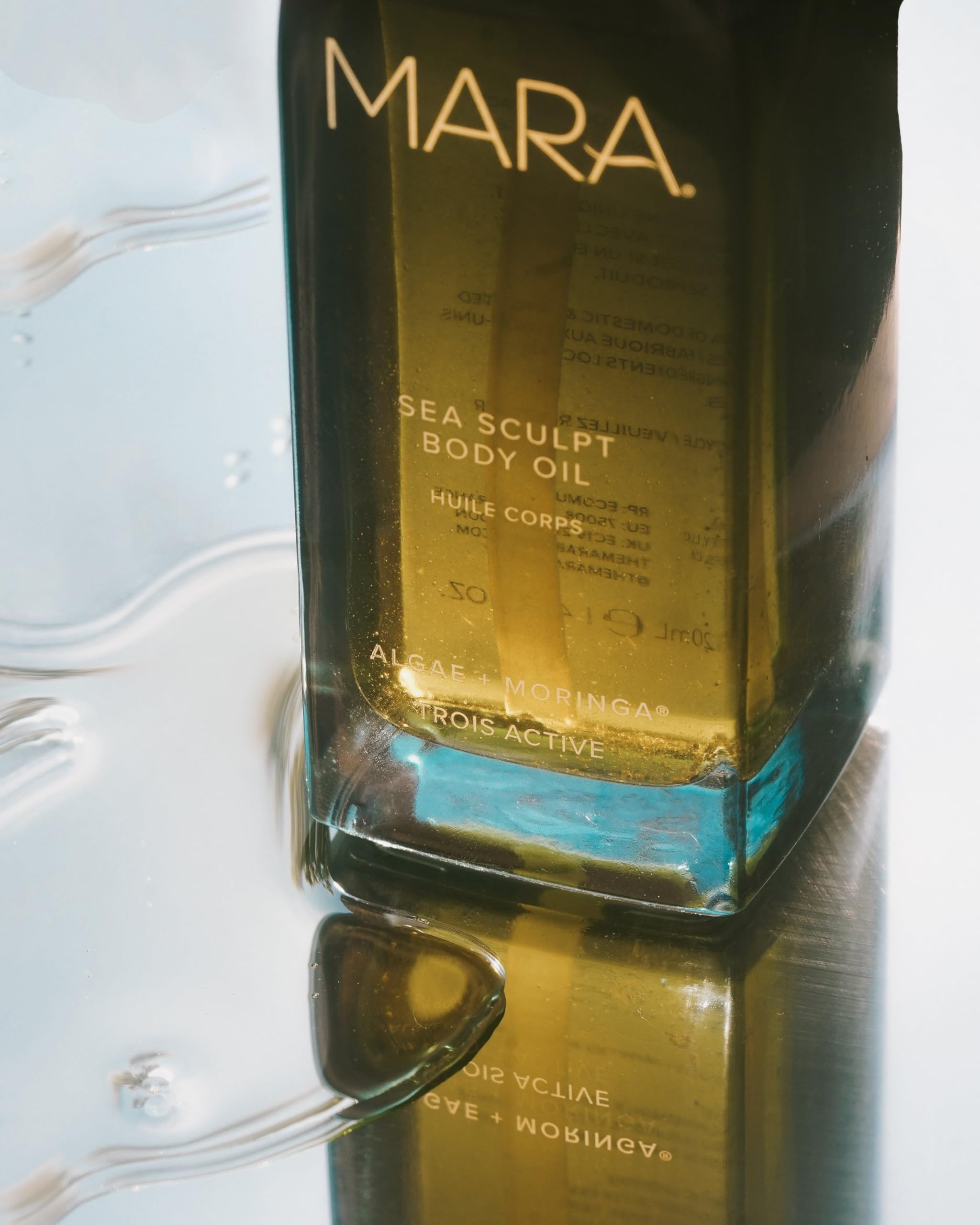 MARA Sea Sculpt peau hydratée: résultat doux et tonifié après l’application.