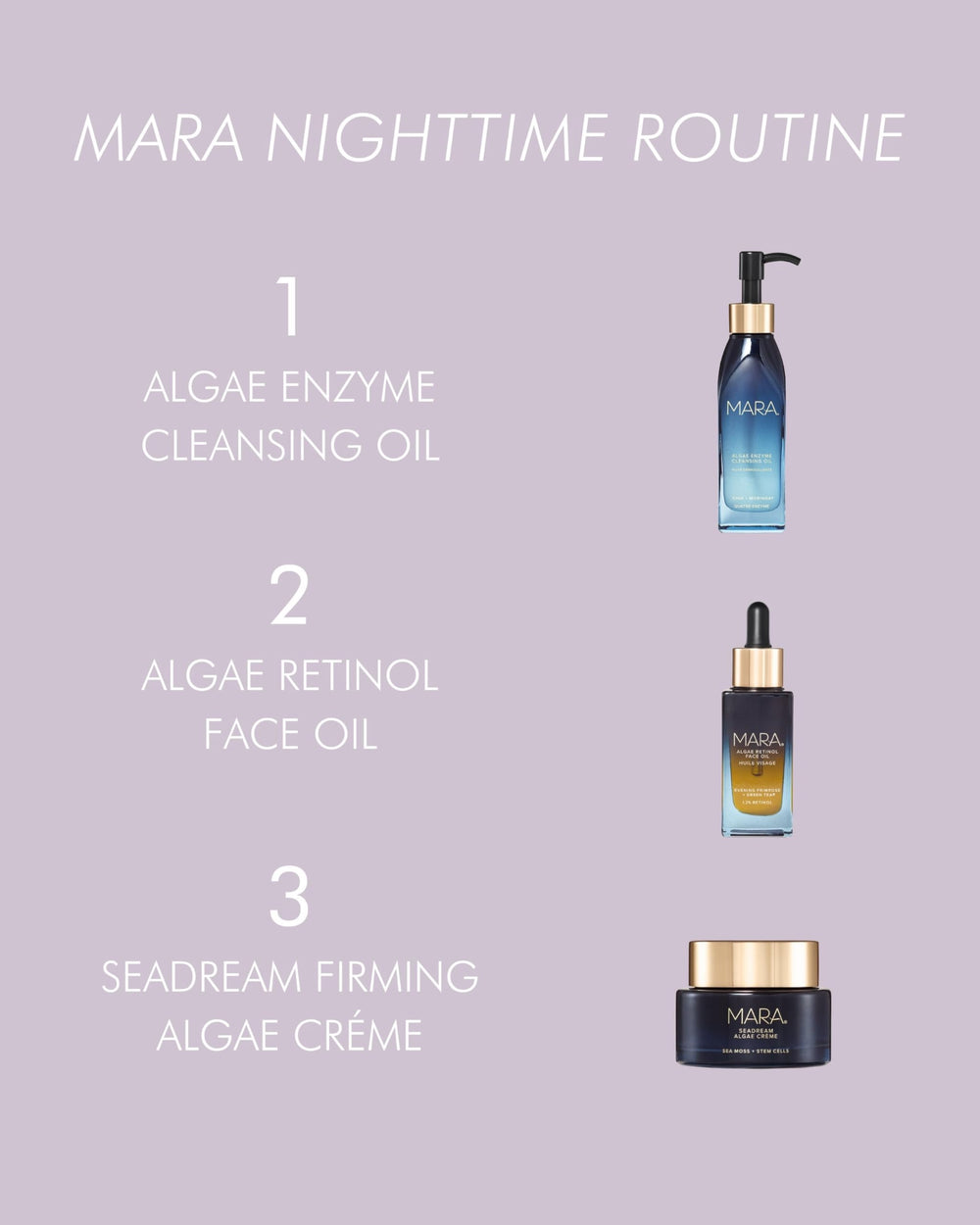 Détails d’étiquette MARA SeaDream Crème et packaging soigné.