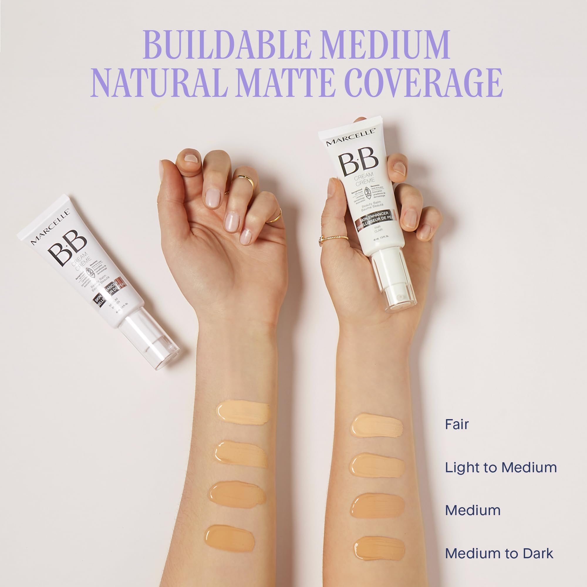 Usage quotidien facile Marcelle BB Crème, rapide et polyvalente.