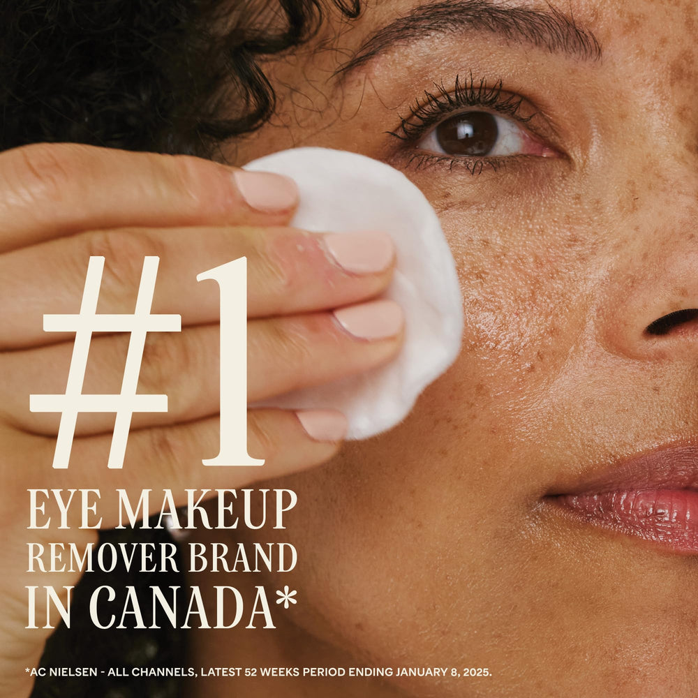 Emballage Marcelle montrant les disques démaquillants pour les yeux.
